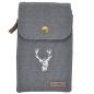 Preview: Handtasche Brusttasche Crossbag Handytasche Hirsch grau